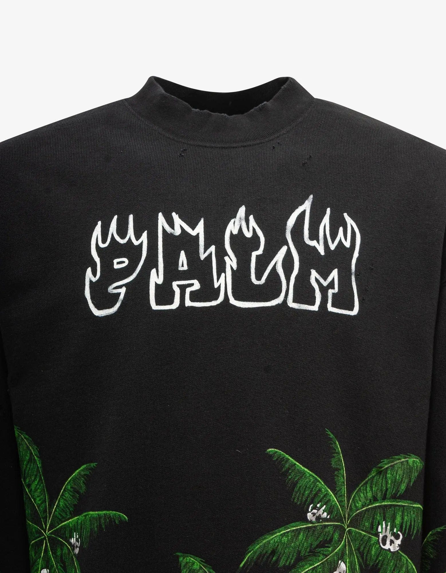 Palm Angels Black Palms & Skull Sweatshirt - 3