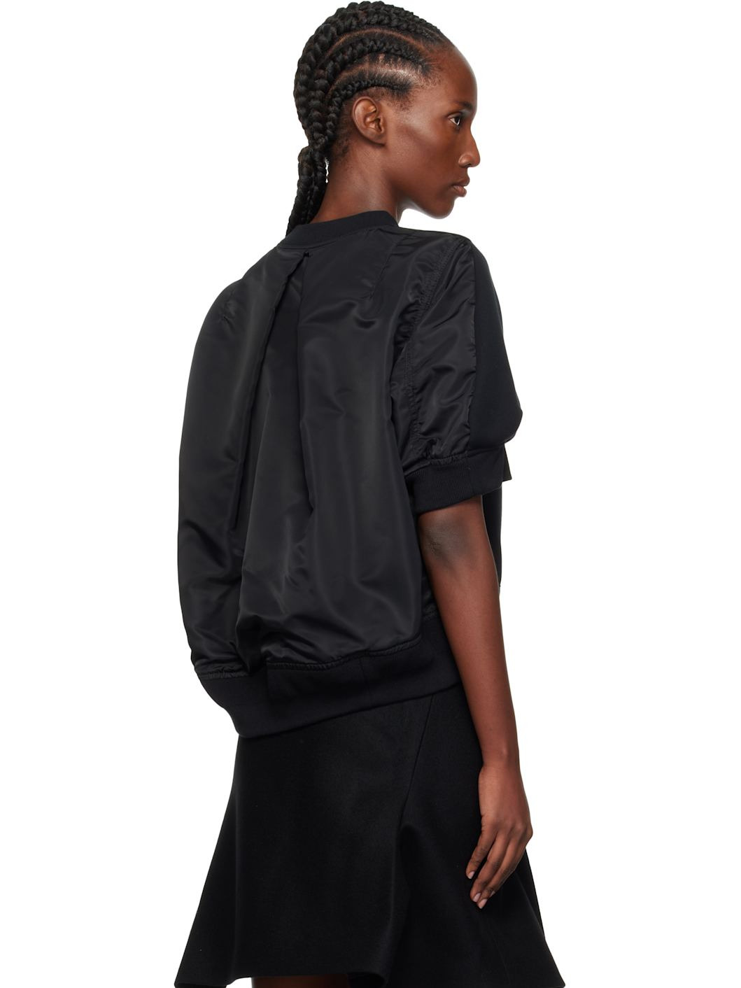 Black Sponge x Nylon Twill Sweatshirt - 3