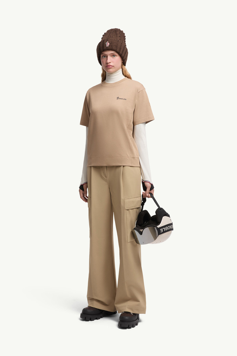 Moncler Grenoble Embossed Logo Cotton T-Shirt outlook