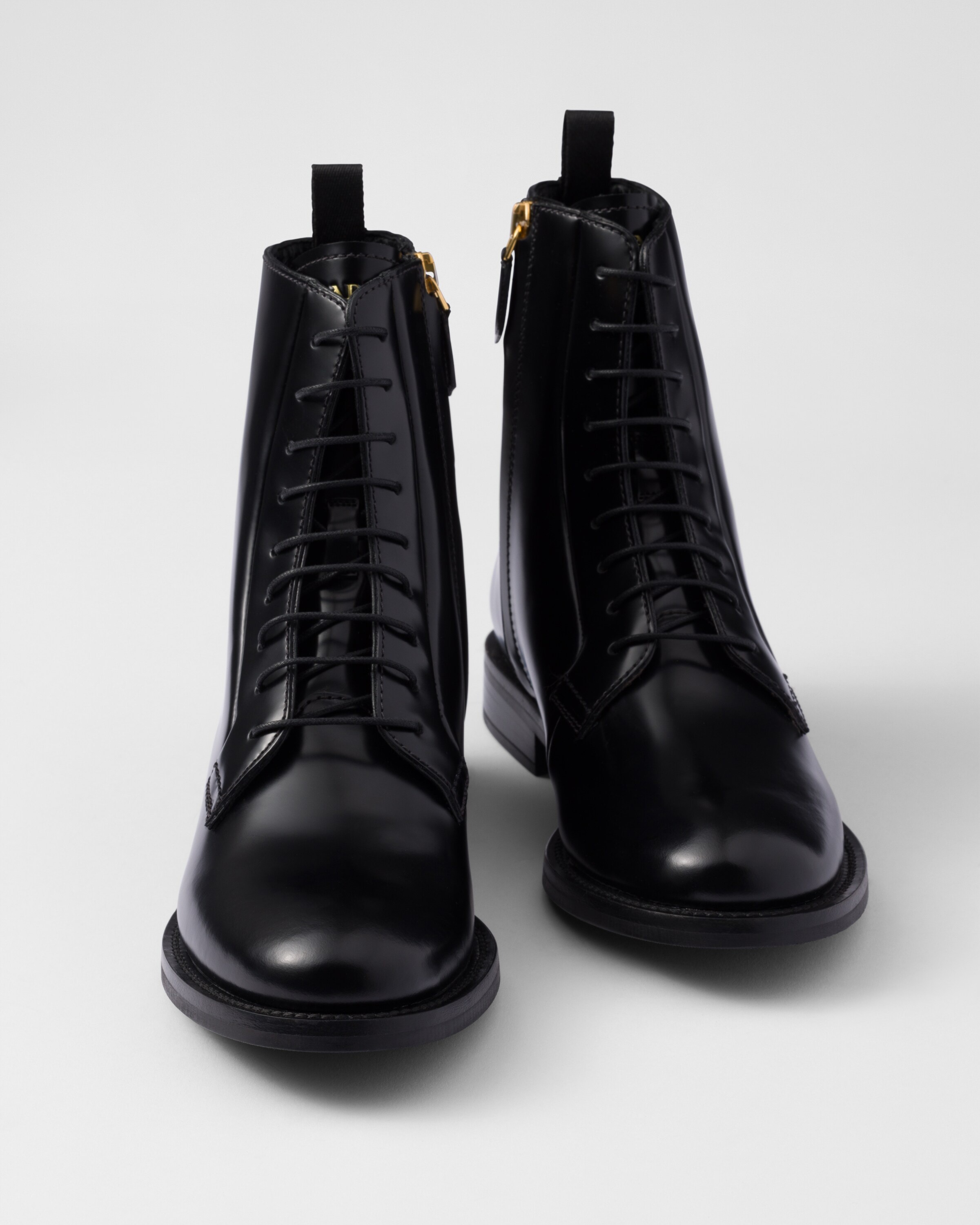 Brushed leather ankle boots - 5