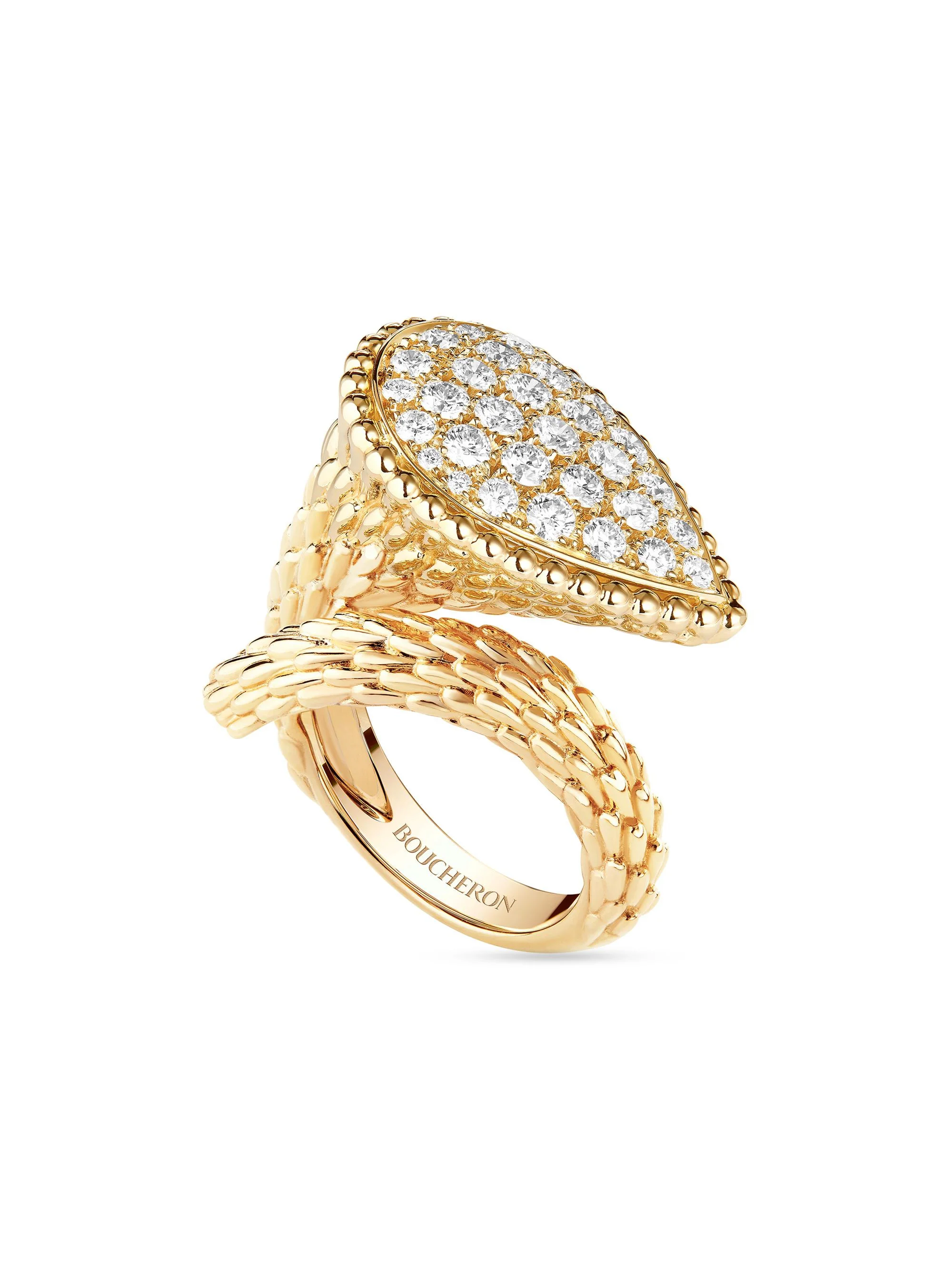 Women's Serpent Bohème 18K Yellow Gold & 1.3 TCW Diamond L Ring - 1