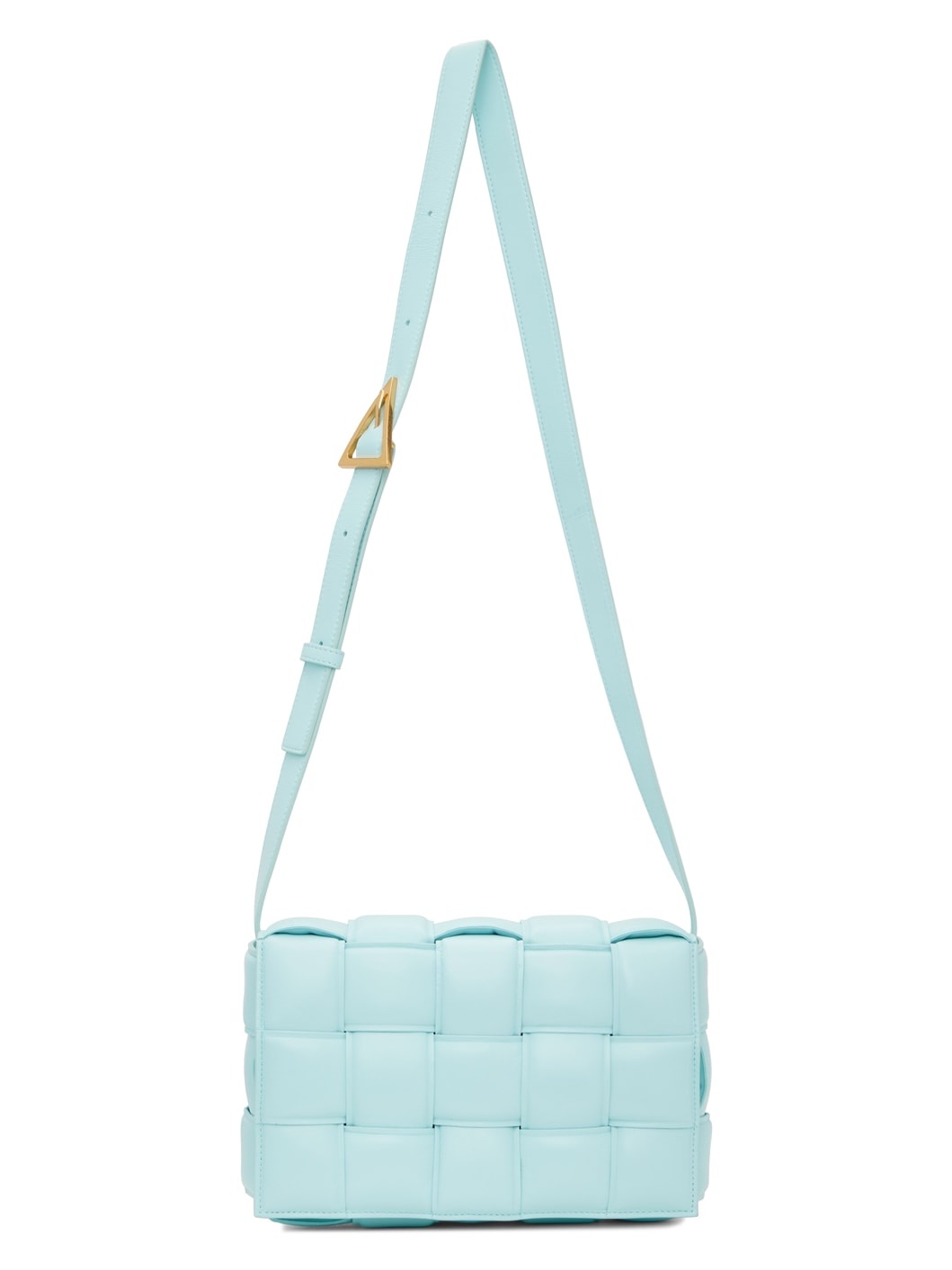 Blue Padded Cassette Shoulder Bag - 4