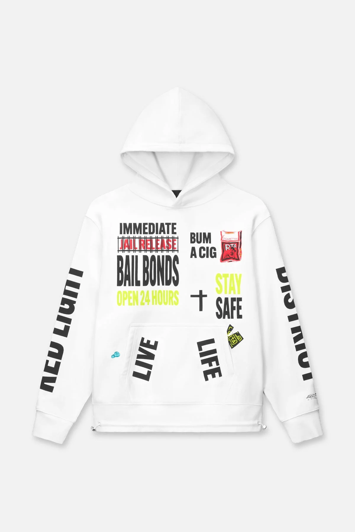 JORDAN HOODIE | WHITE RTA UNDERGROUND - 1