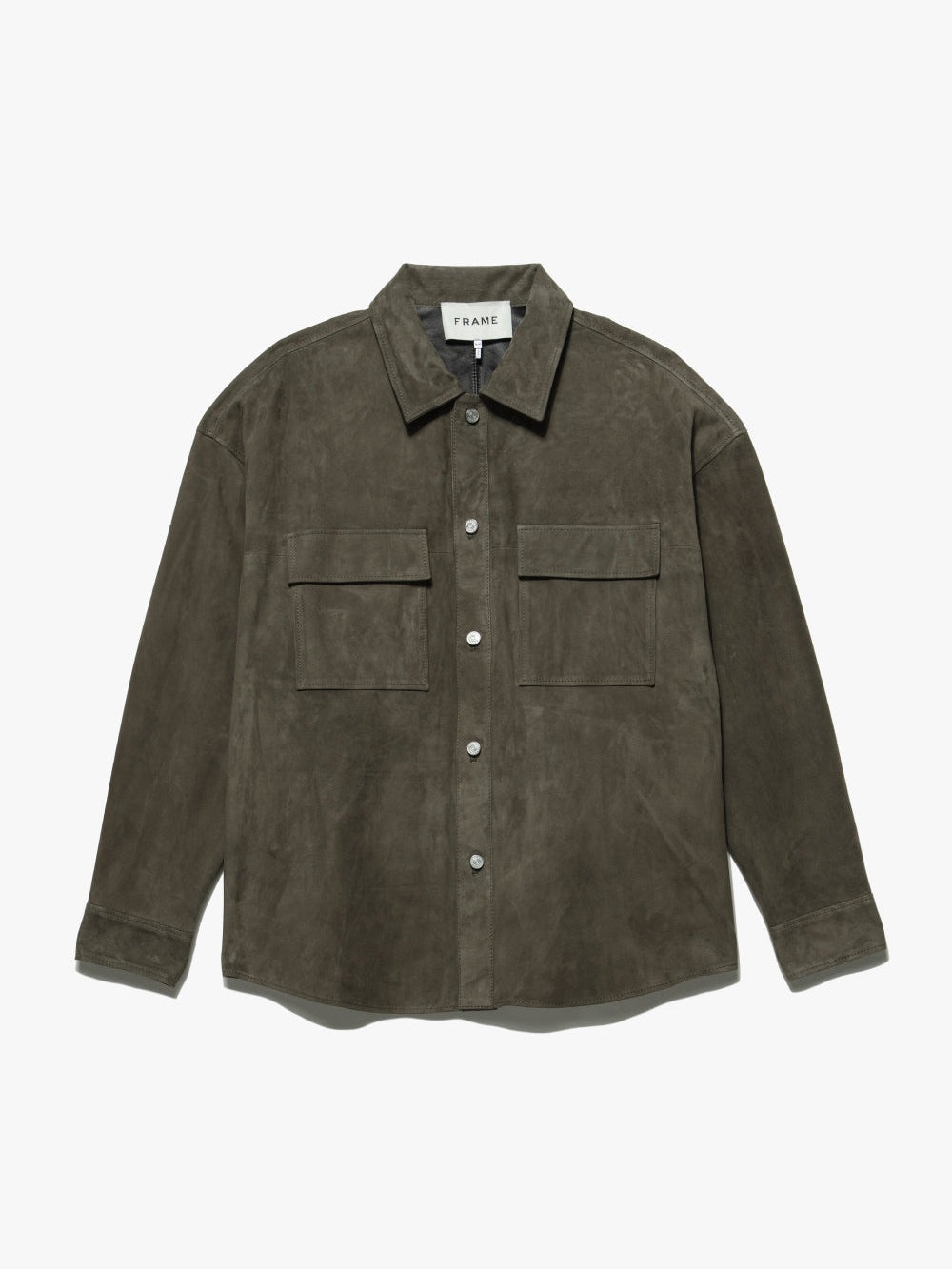 Clean Suede Shirt in Mocha - 1