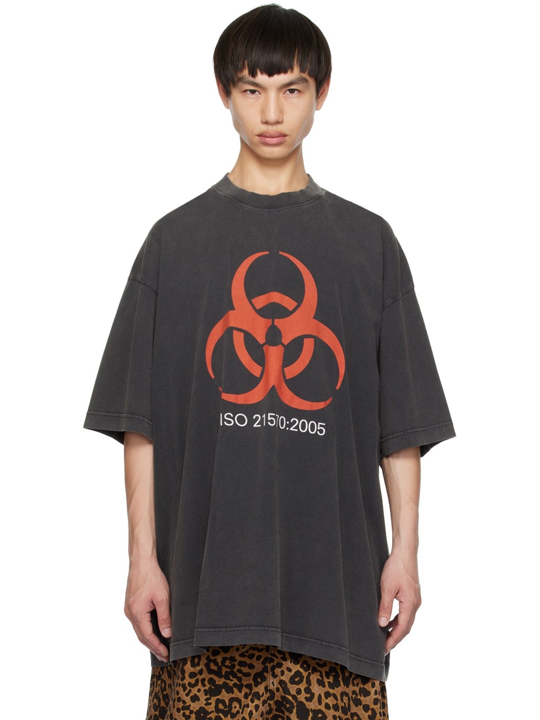 VETEMENTS Gray 'Genetically Modified' T-Shirt | ssense