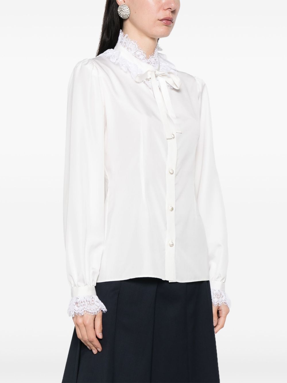 silk poplin shirt - 3