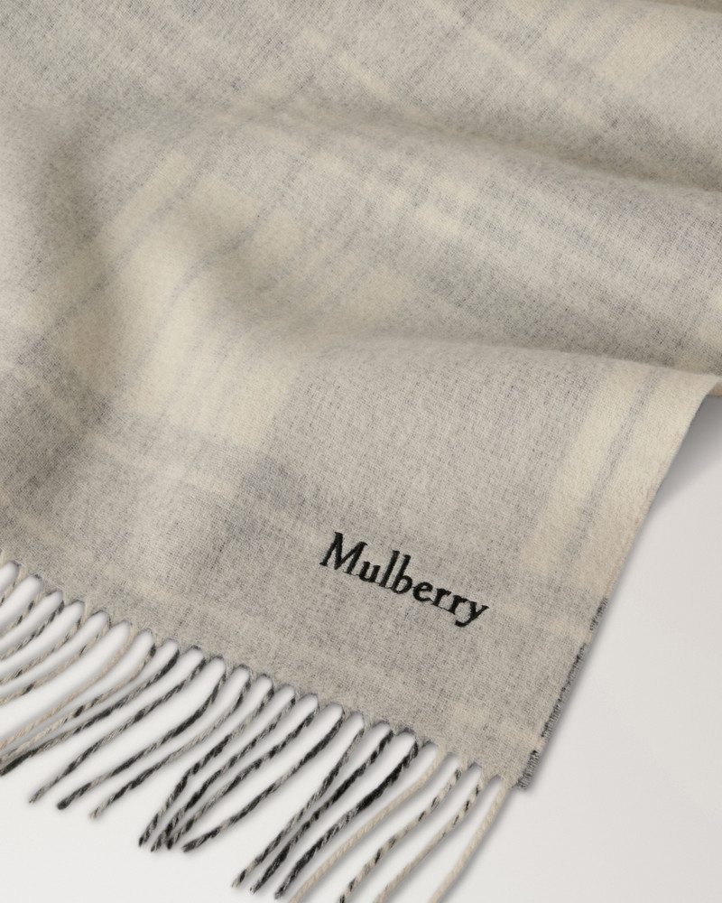Mulberry Large Reversible Heritage Check Scarf
Eggshell & Black Merino Wool outlook
