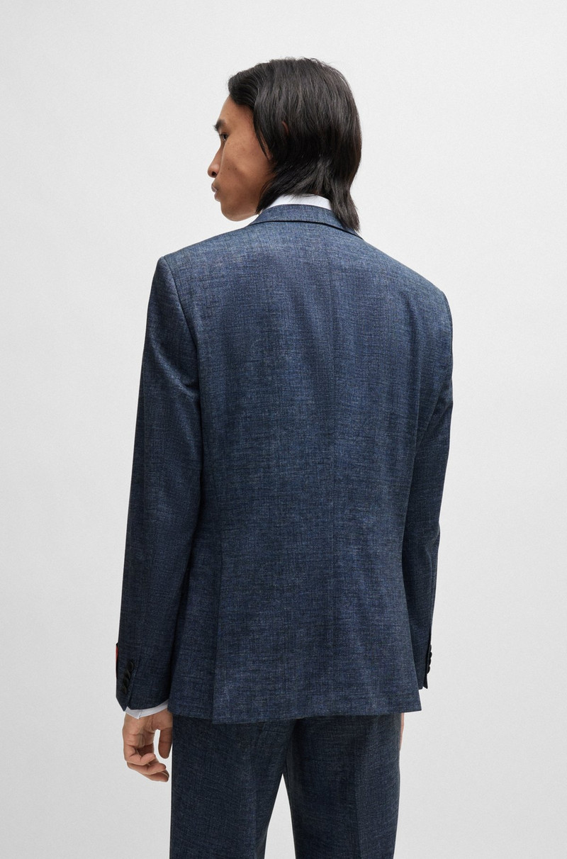 HUGO SLIM-FIT THREE-PIECE SUIT IN PERFORMANCE-STRETCH JERSEY outlook