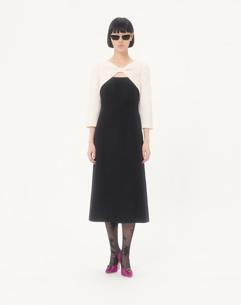 Valentino CREPE COUTURE MIDI DRESS outlook