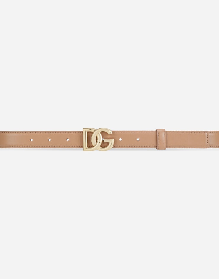 Calfskin belt with DG logo - 4