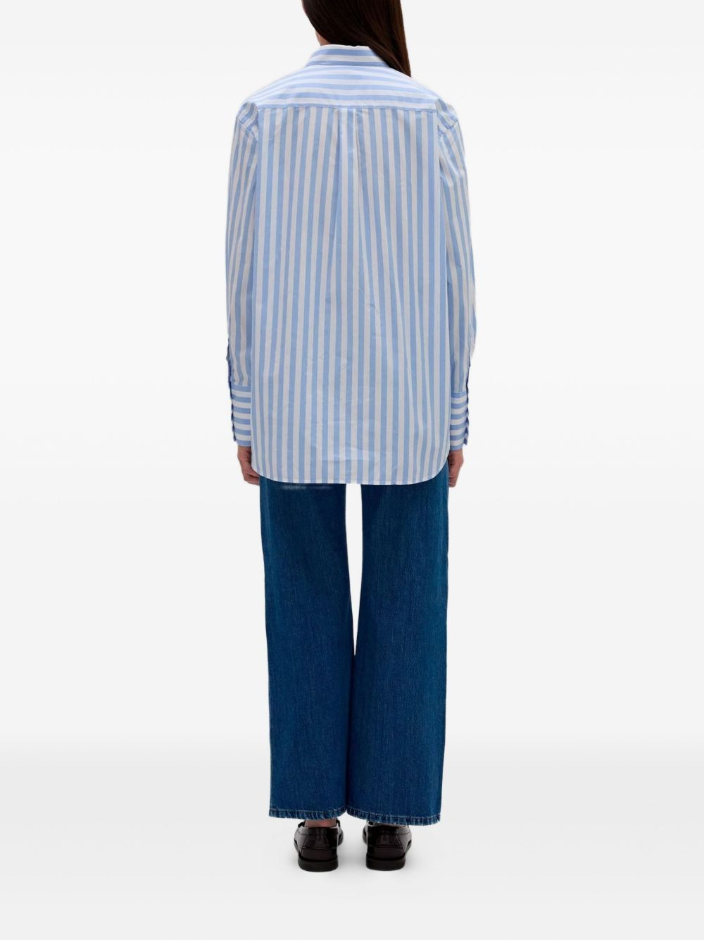 striped long-sleeved shirt - 3