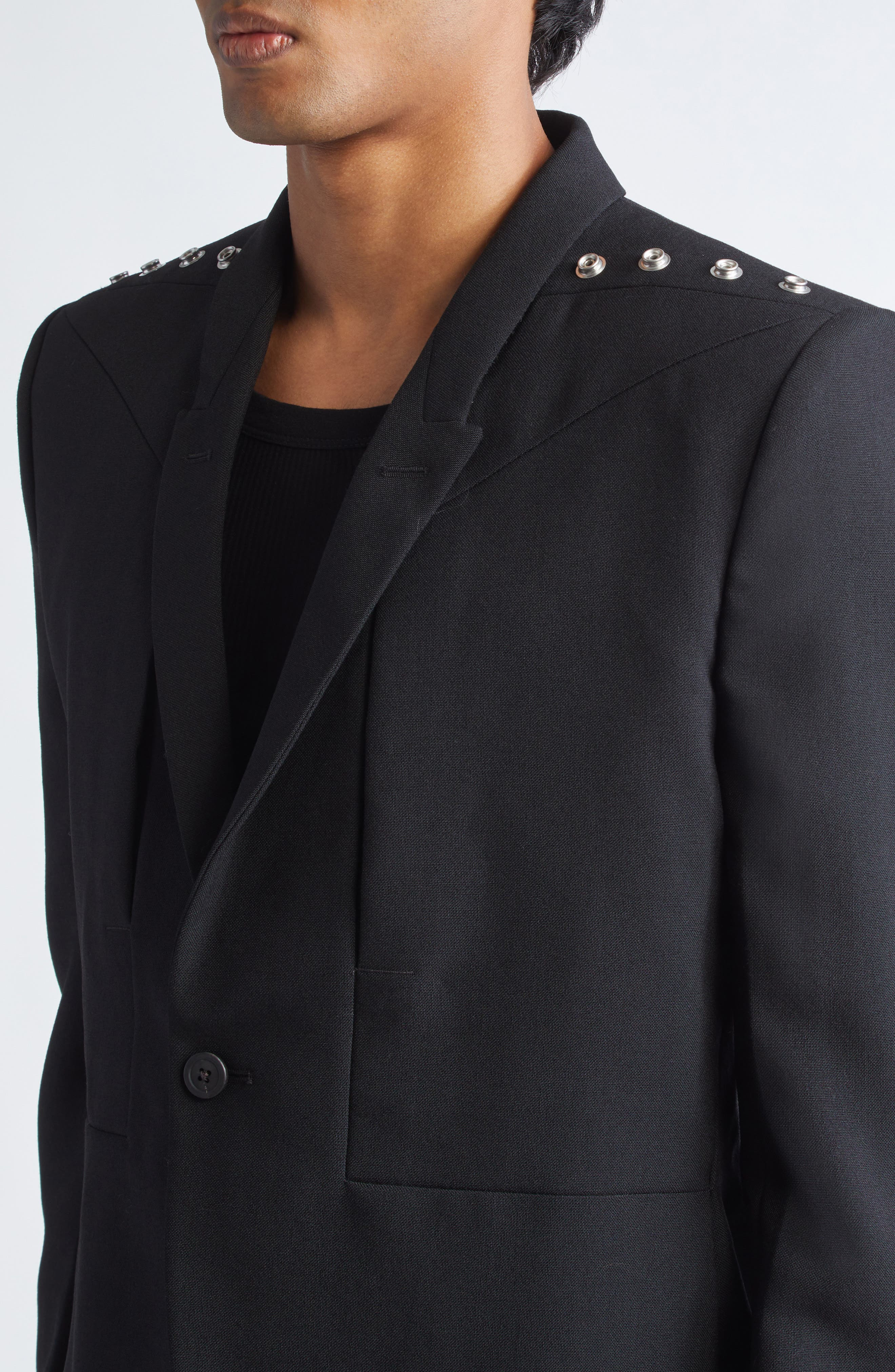 Rick Owens Fogpocket Wool Blazer in Black at Nordstrom - 5