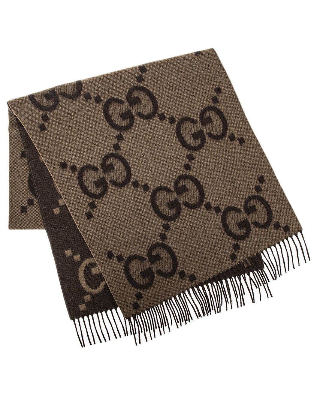 Gucci GG Jacquard Cashmere Scarf - 2