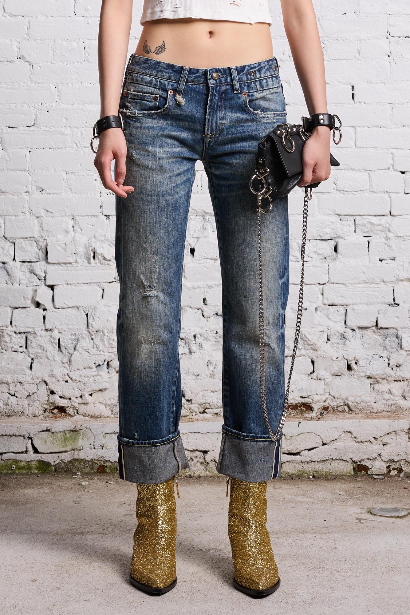 CUFFED BOY STRAIGHT - DEVLIN SELVEDGE BLUE - 4