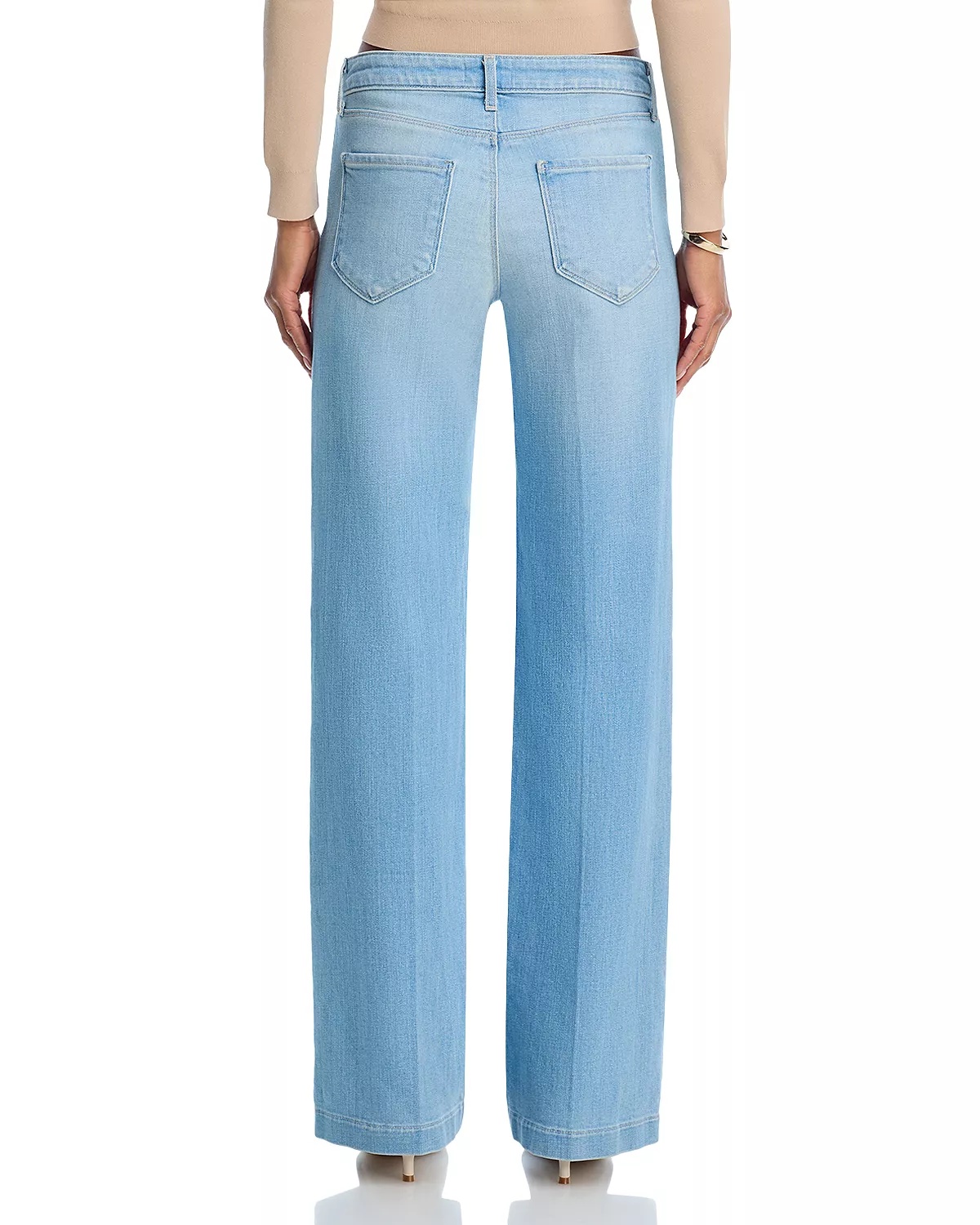 Joanne Mid Rise Wide Leg Jeans in Haven - 3