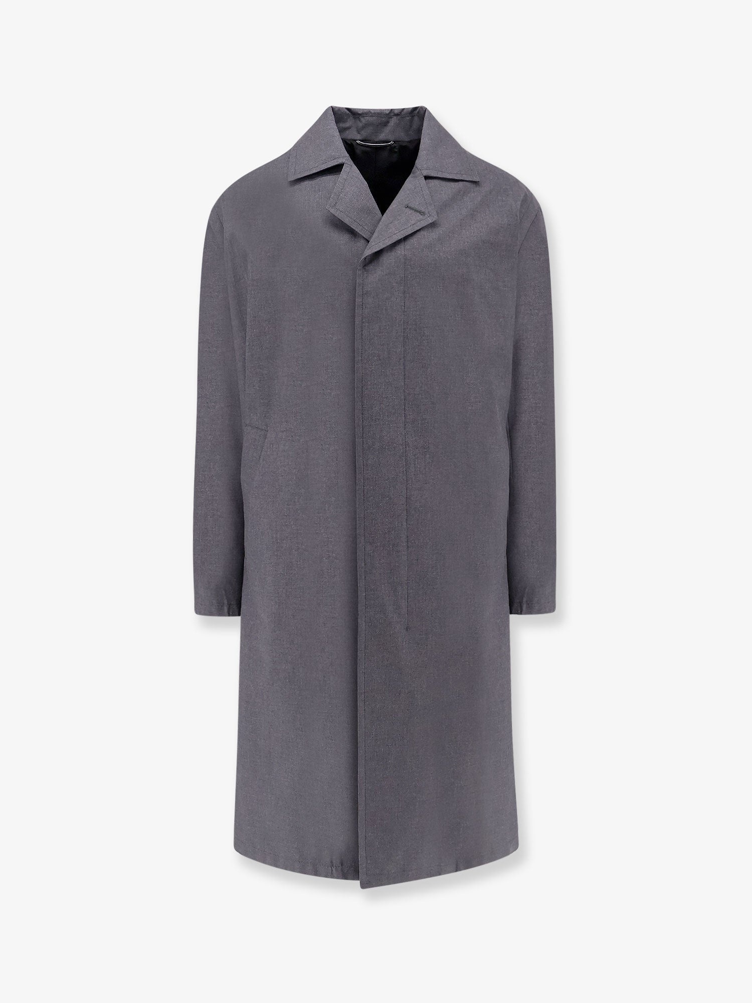 Dior Men Wool And Silk Coat With Martingale - 1