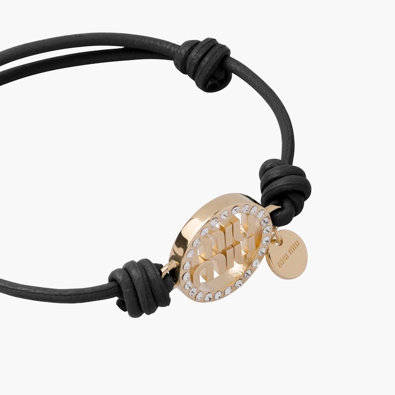 Nappa leather and metal bracelet - 5