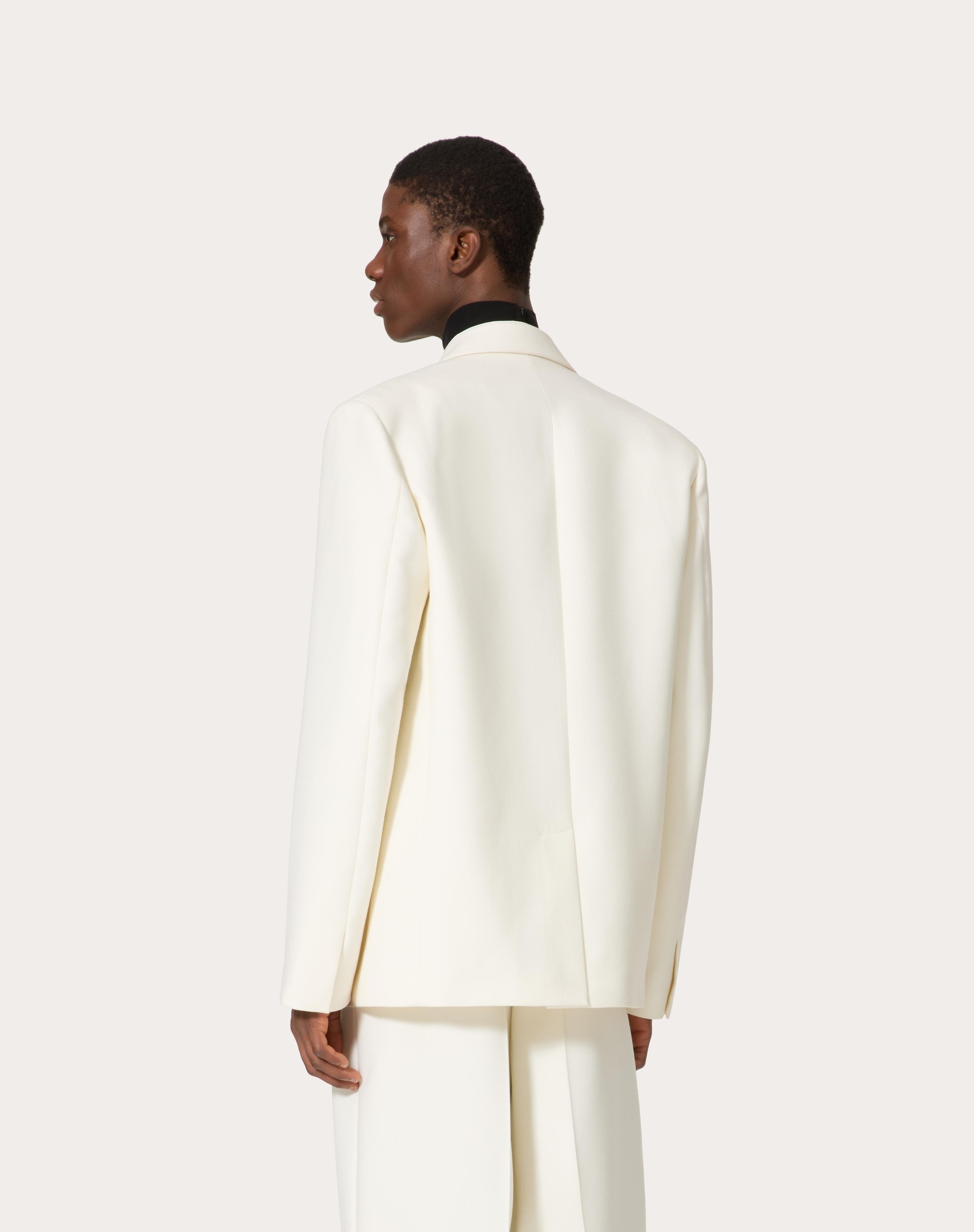DOUBLE-BREASTED WOOL JACKET - 4