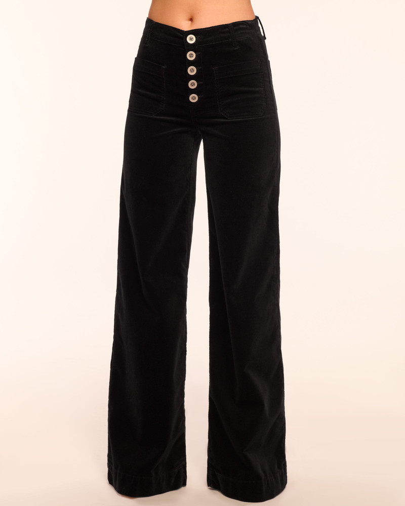 Cindy Velvet Wide Leg Jean 1