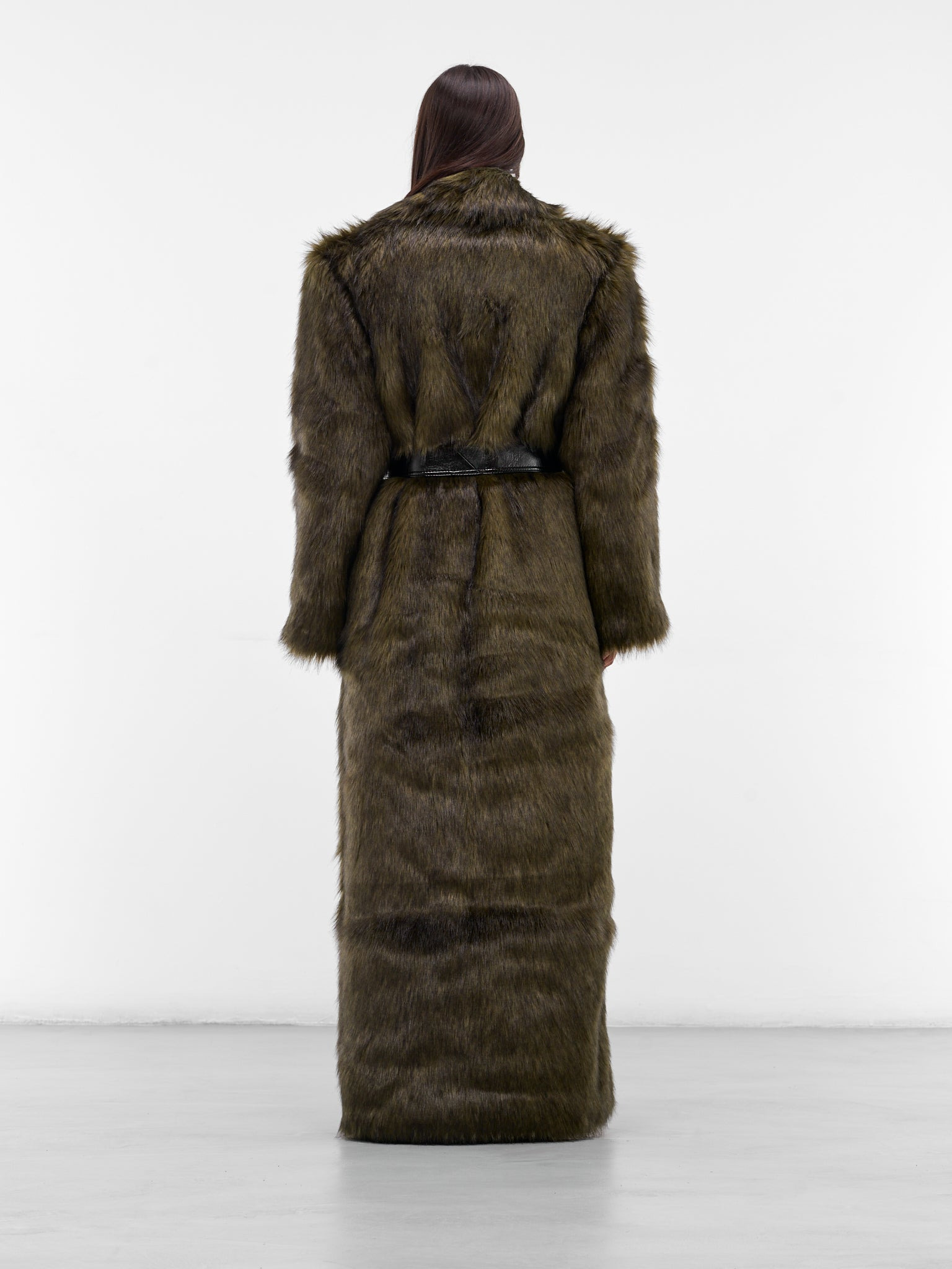 Long Oversized Fur Coat - 3