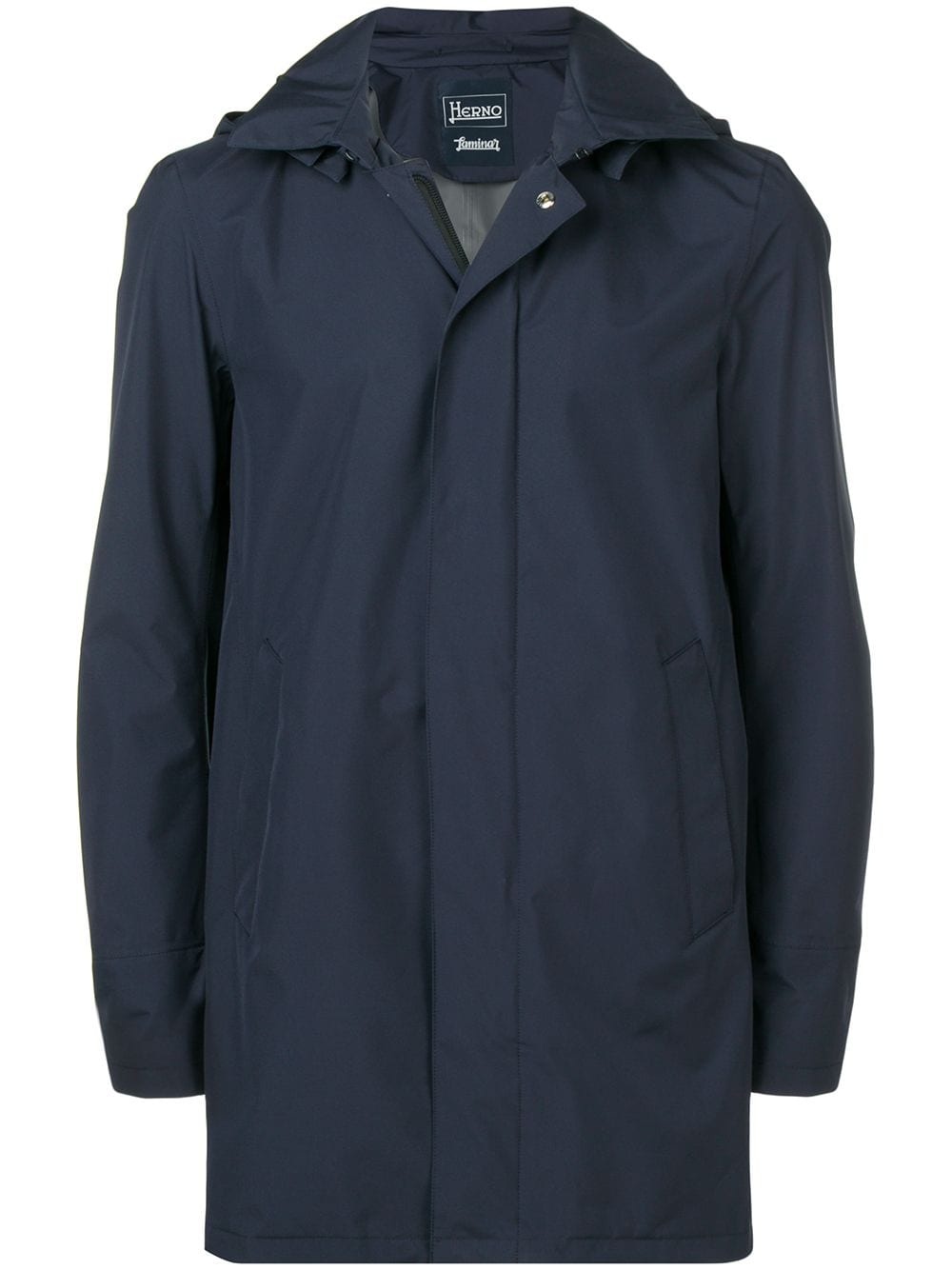 hooded raincoat - 1