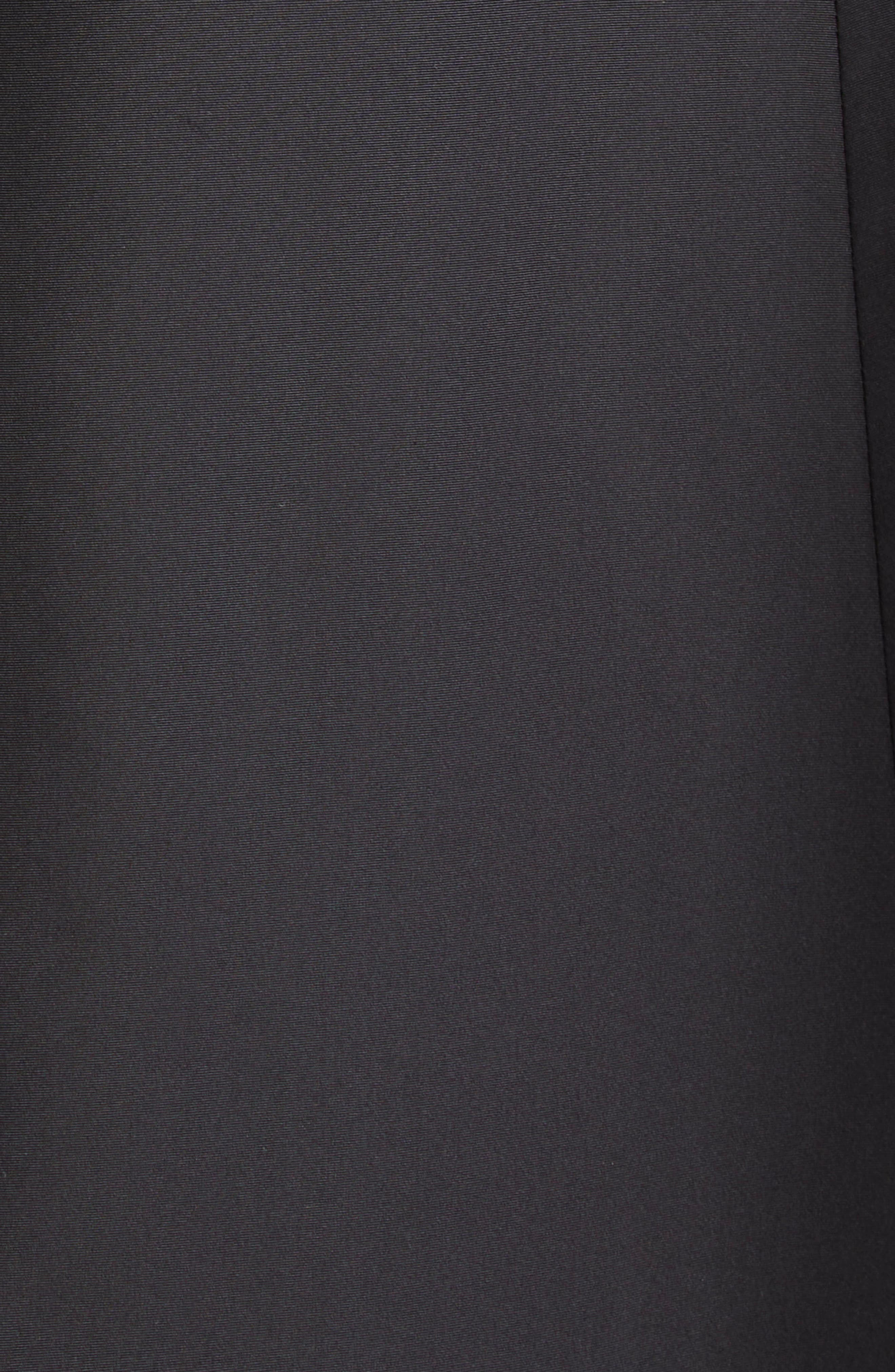 Carolina Herrera Floral Embellished Long Sleeve Midi Dress in Black Multi at Nordstrom - 6