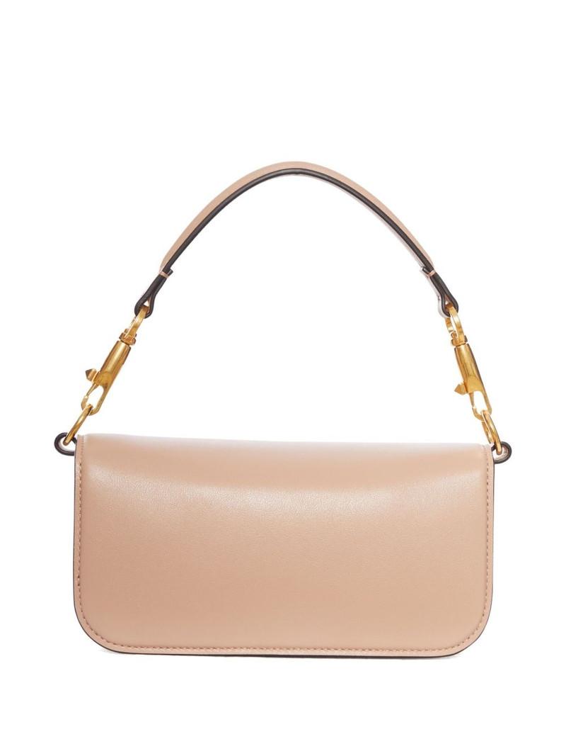 Valentino VLogo pearl-embellished leather shoulder bag outlook