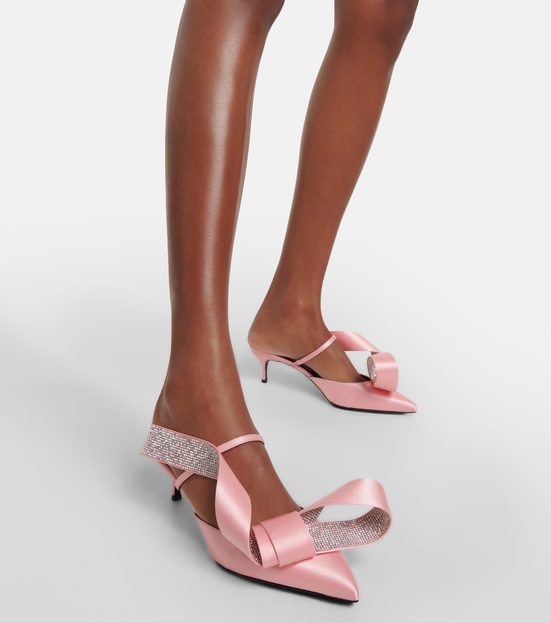 【AREA】x Sergio Rossi マーキス装飾サンダル AREA x Sergio Rossi Marquise crystal-embellished mules