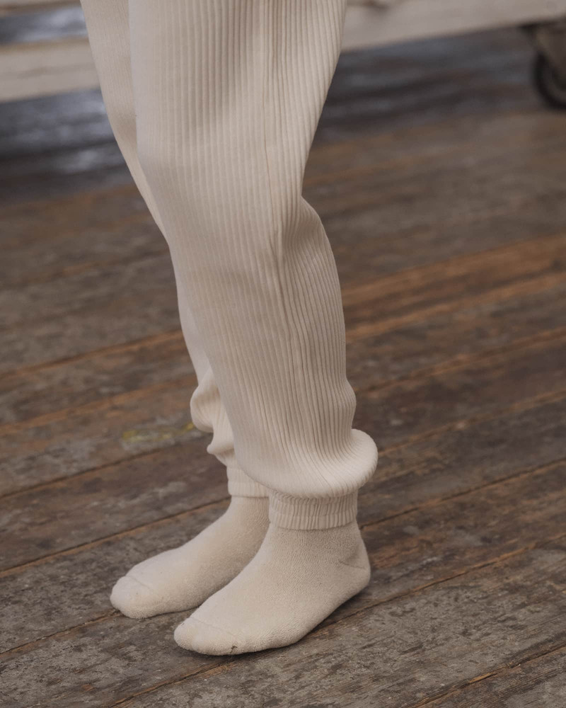 Buckle Overankle Socks - Textured Organic Cotton 4
