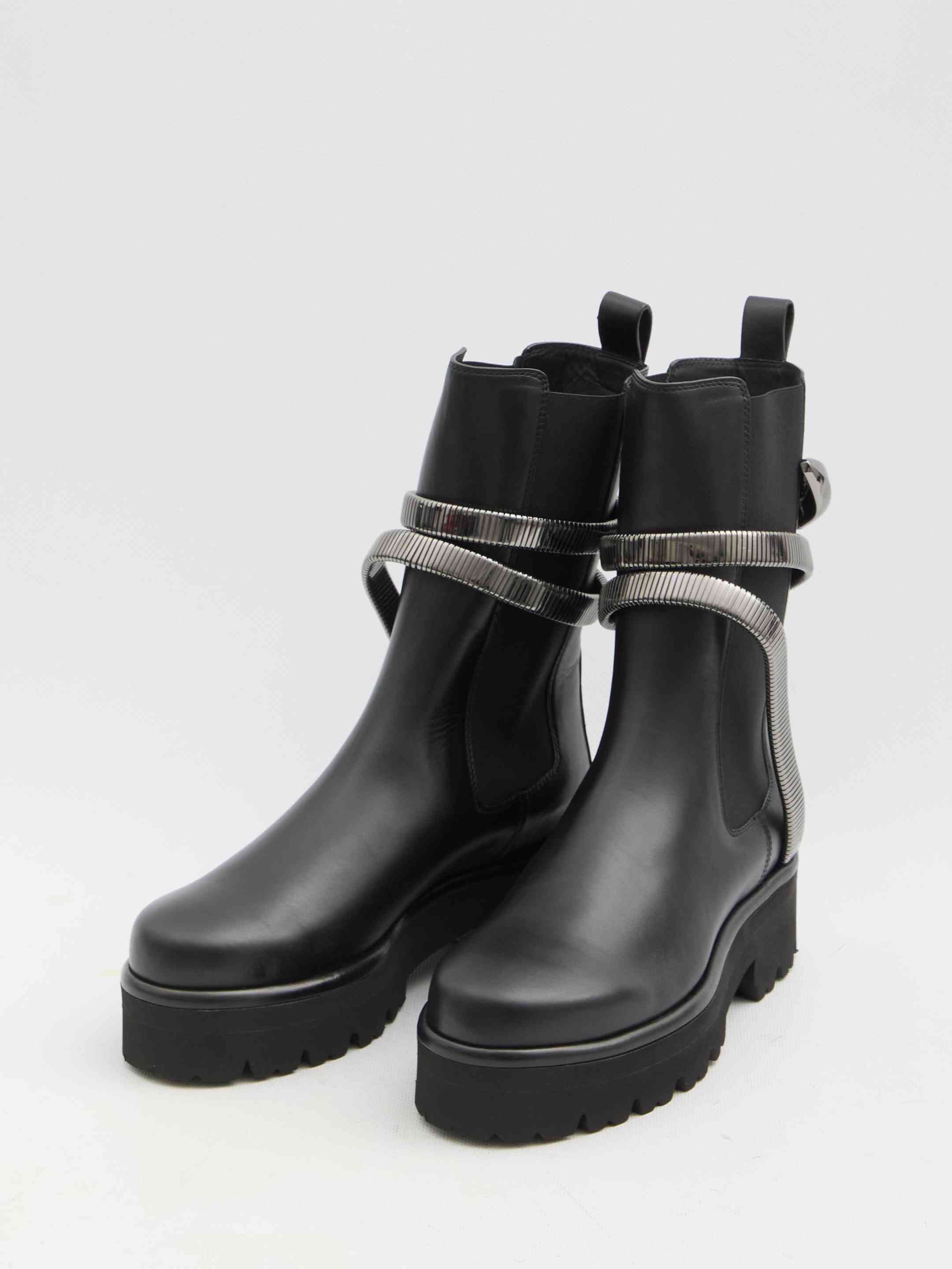 Rene Caovilla Women Juniper 45 Biker Boots - 5