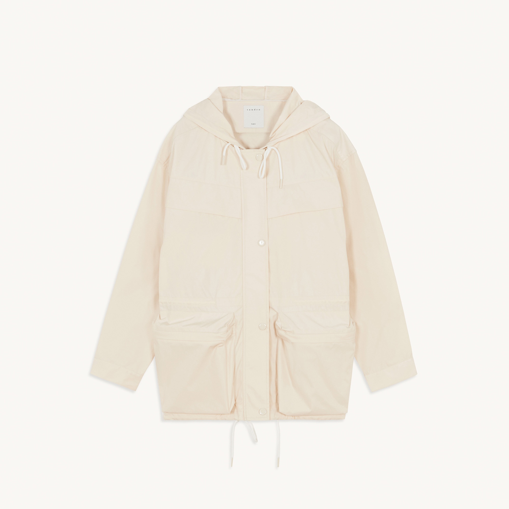 Nylon jacket with hood - 1