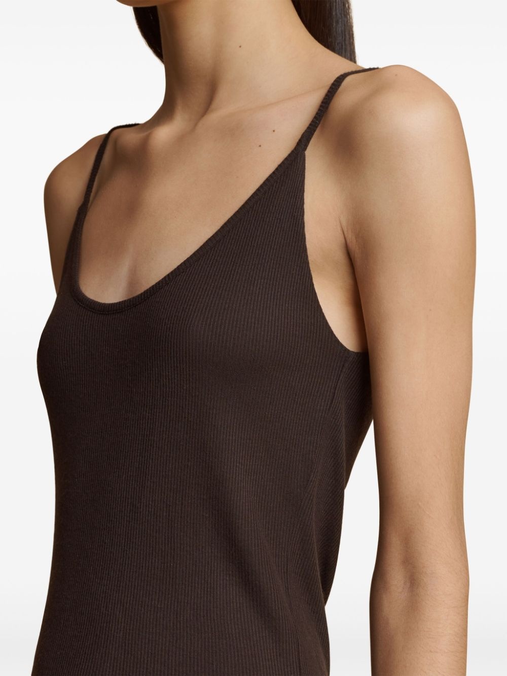 fine-ribbed tank top - 4
