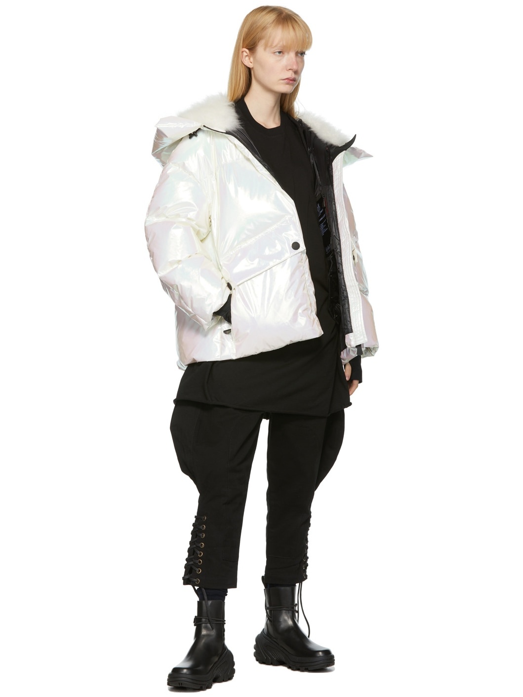 White Iridescent Tellier Jacket