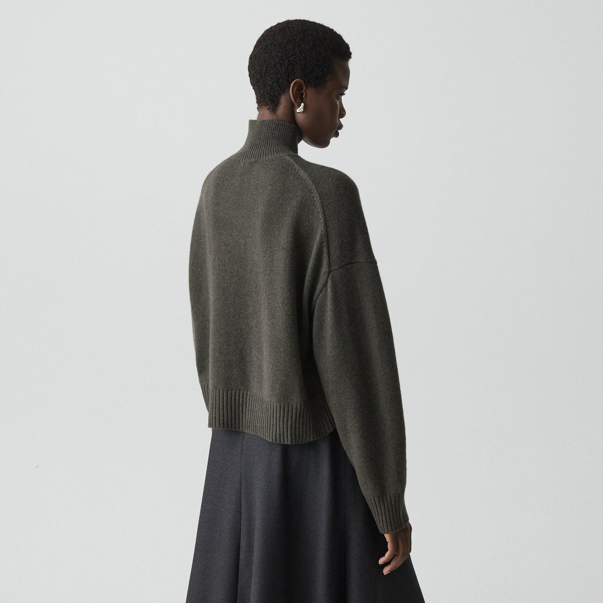 Cropped Turtleneck in Cashmere - 4