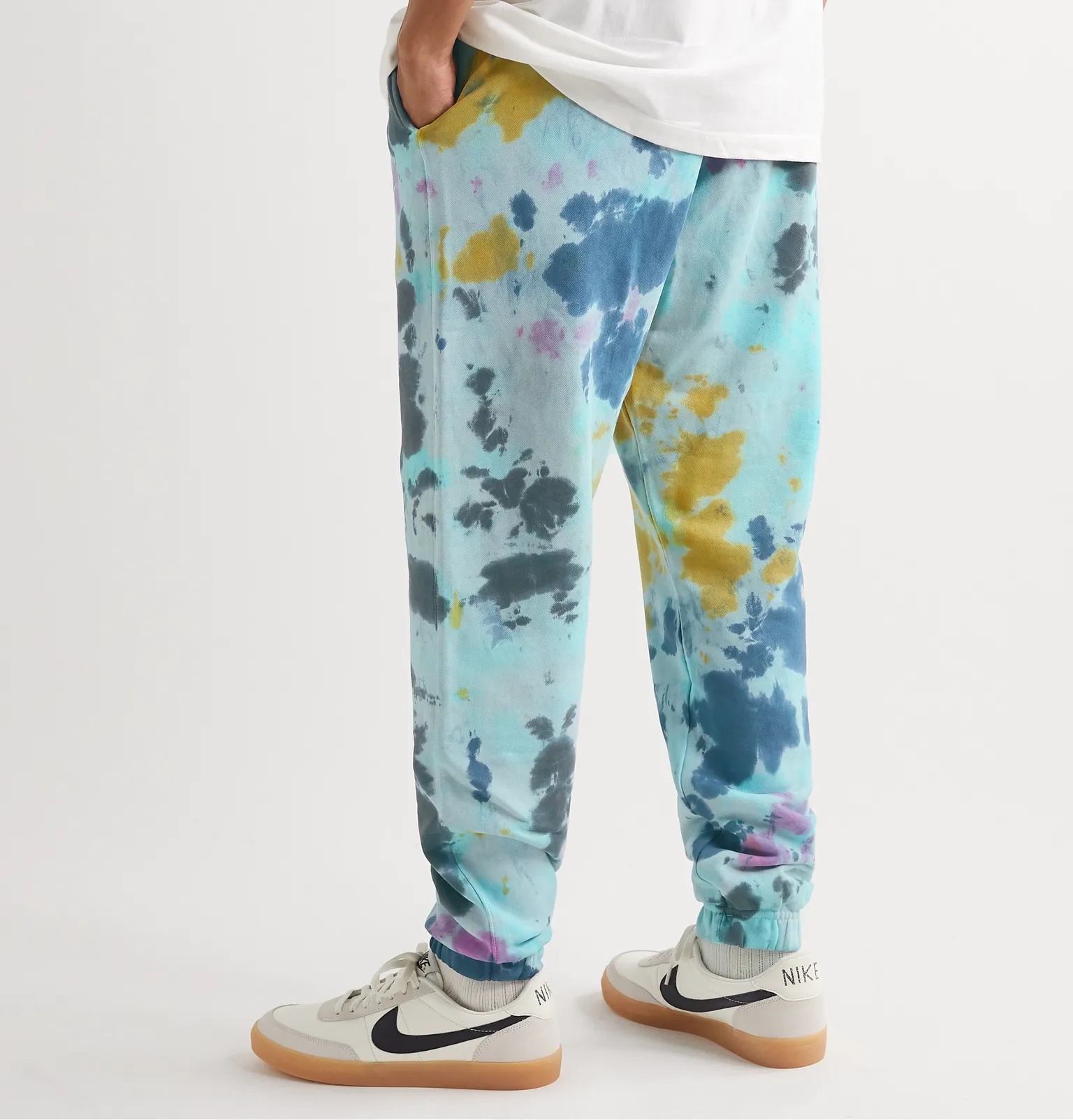 Sportswear Tie-Dyed Loopback Cotton-Blend Jersey Sweatpants - 4