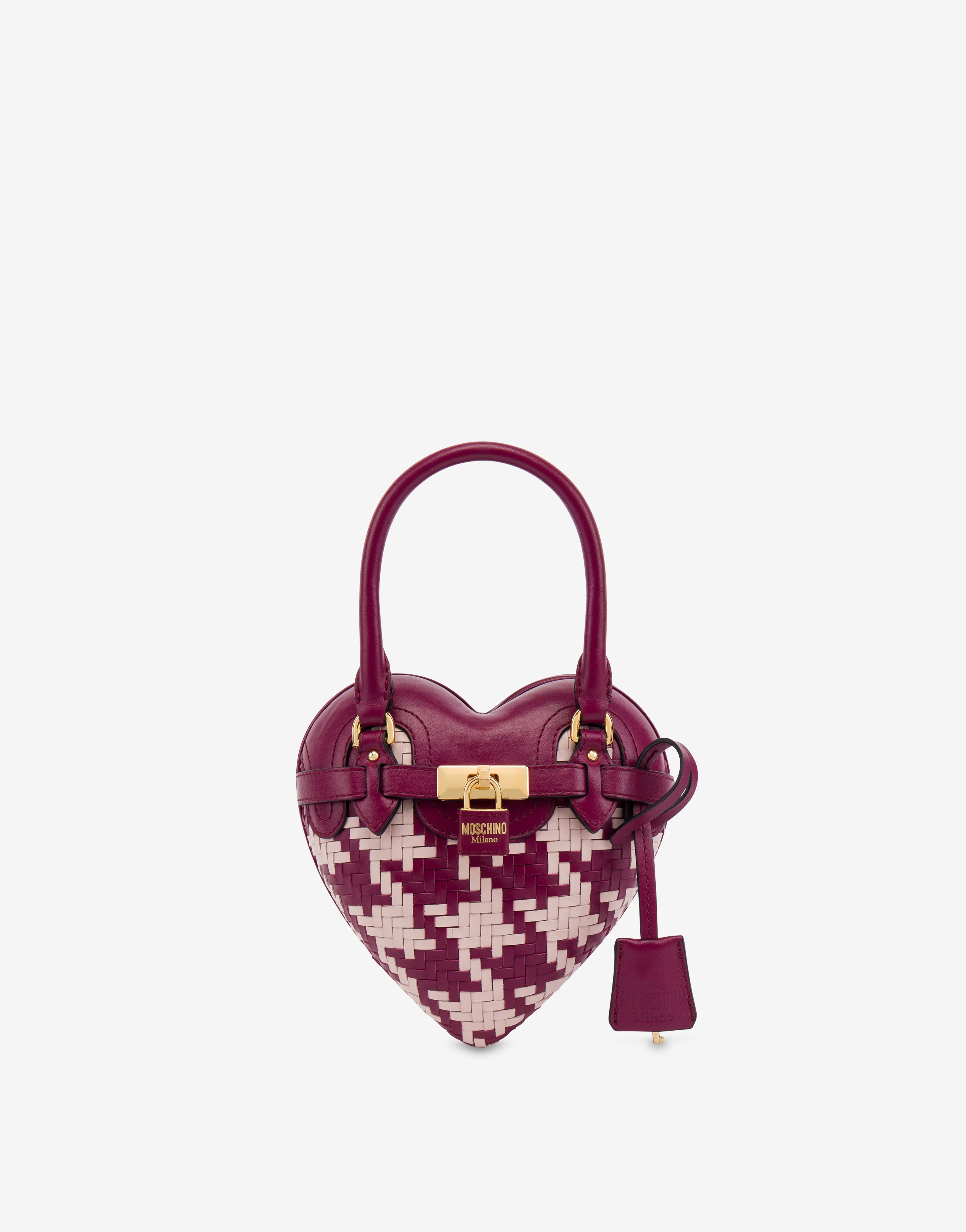 HOUNDSTOOTH MOSCHINO HEARTBEAT BAG - 1