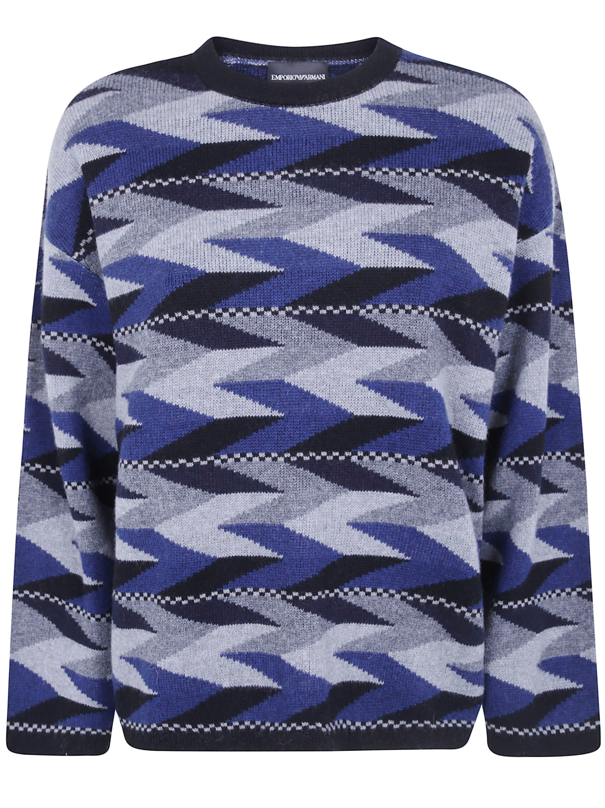 Sweater Wool Cashmere "Fancy Blue" - 1