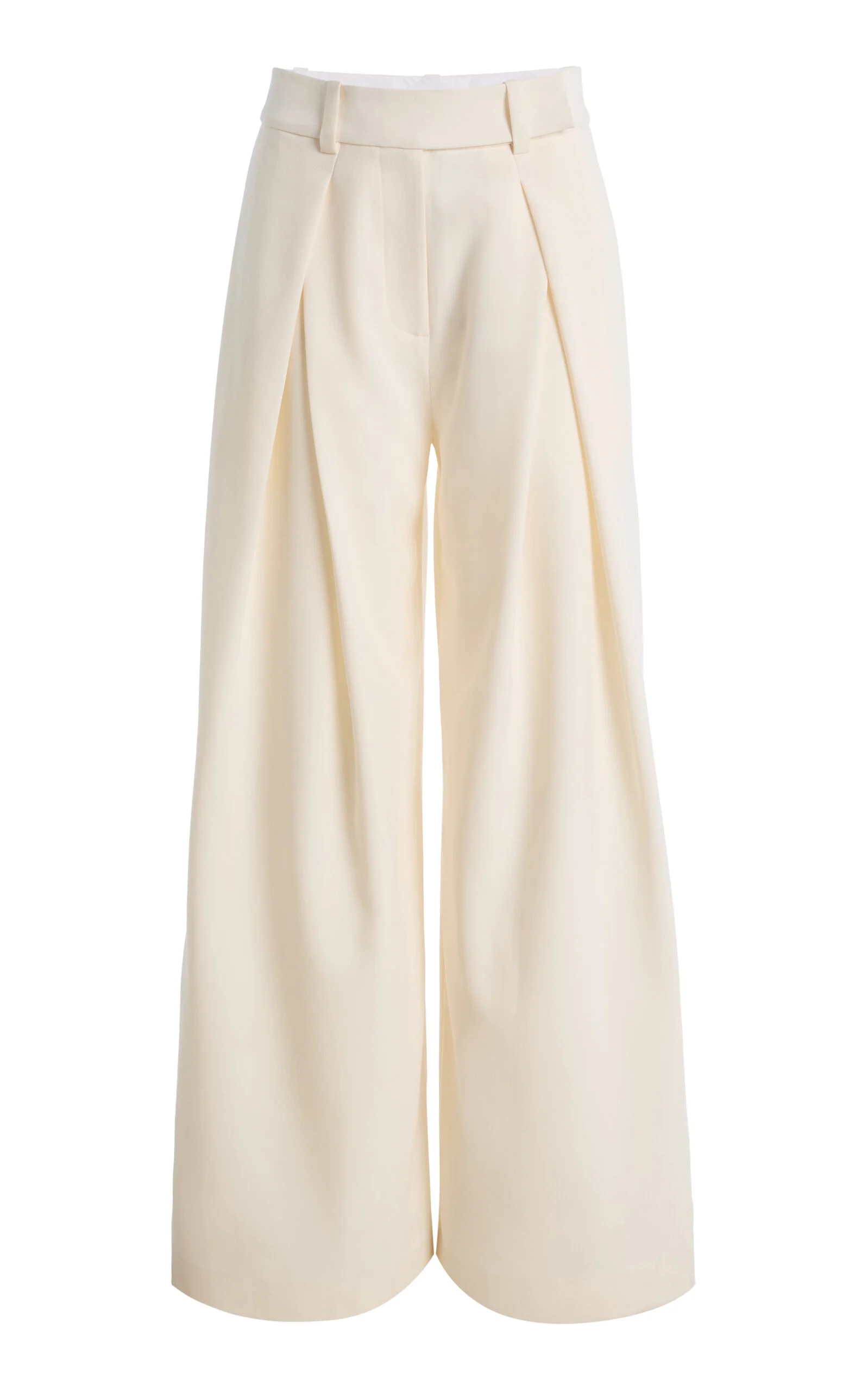 Pleats For Days Crepe Wide-Leg Pants - 1