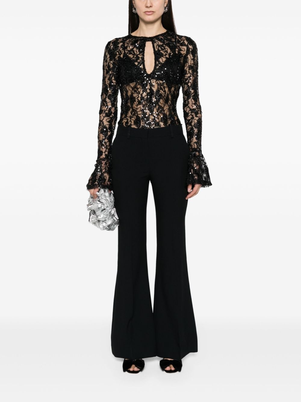 tailored flared trousers - 2