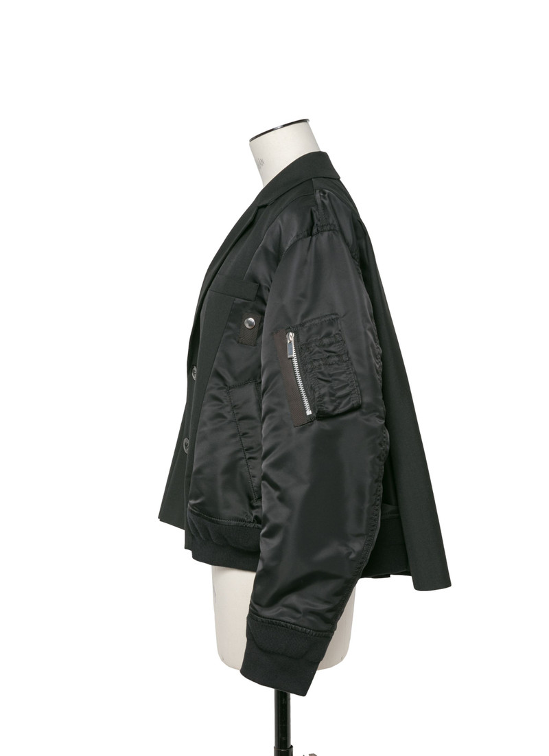 sacai Suiting x Nylon Twill Jacket outlook