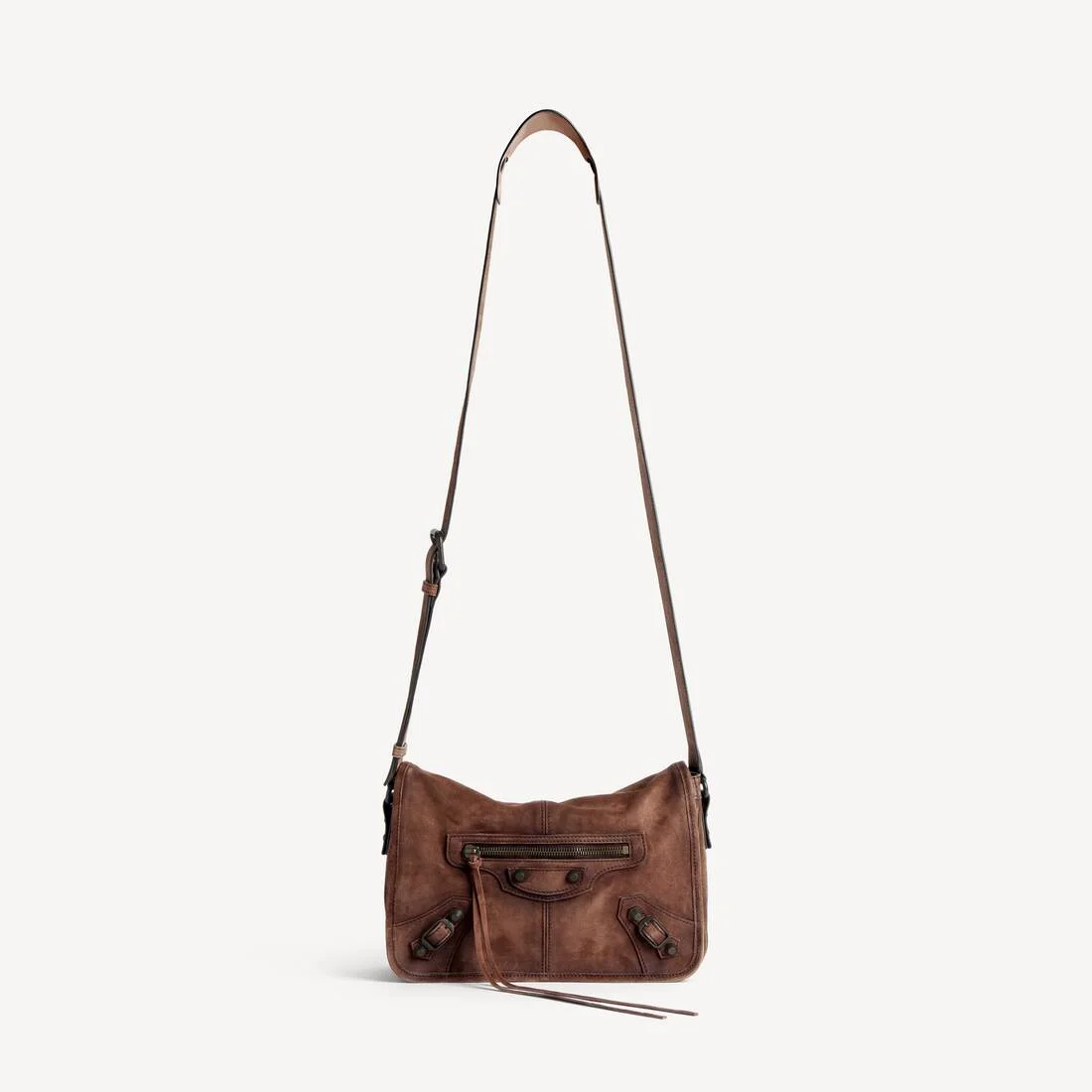 Men's Le City Flap Messenger Bag Small in Light Espresso - 1