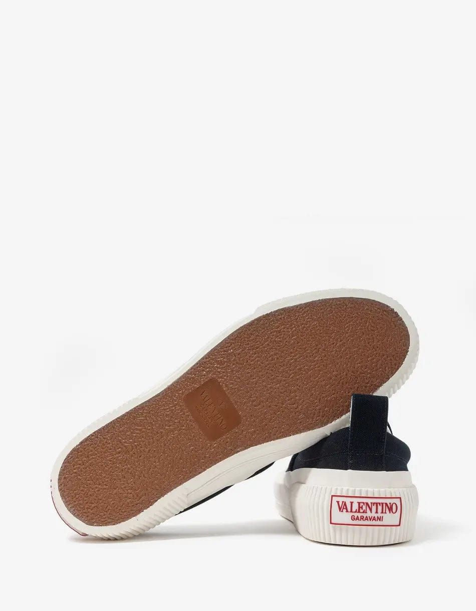 Valentino Black VLTN Slip On Trainers - 3