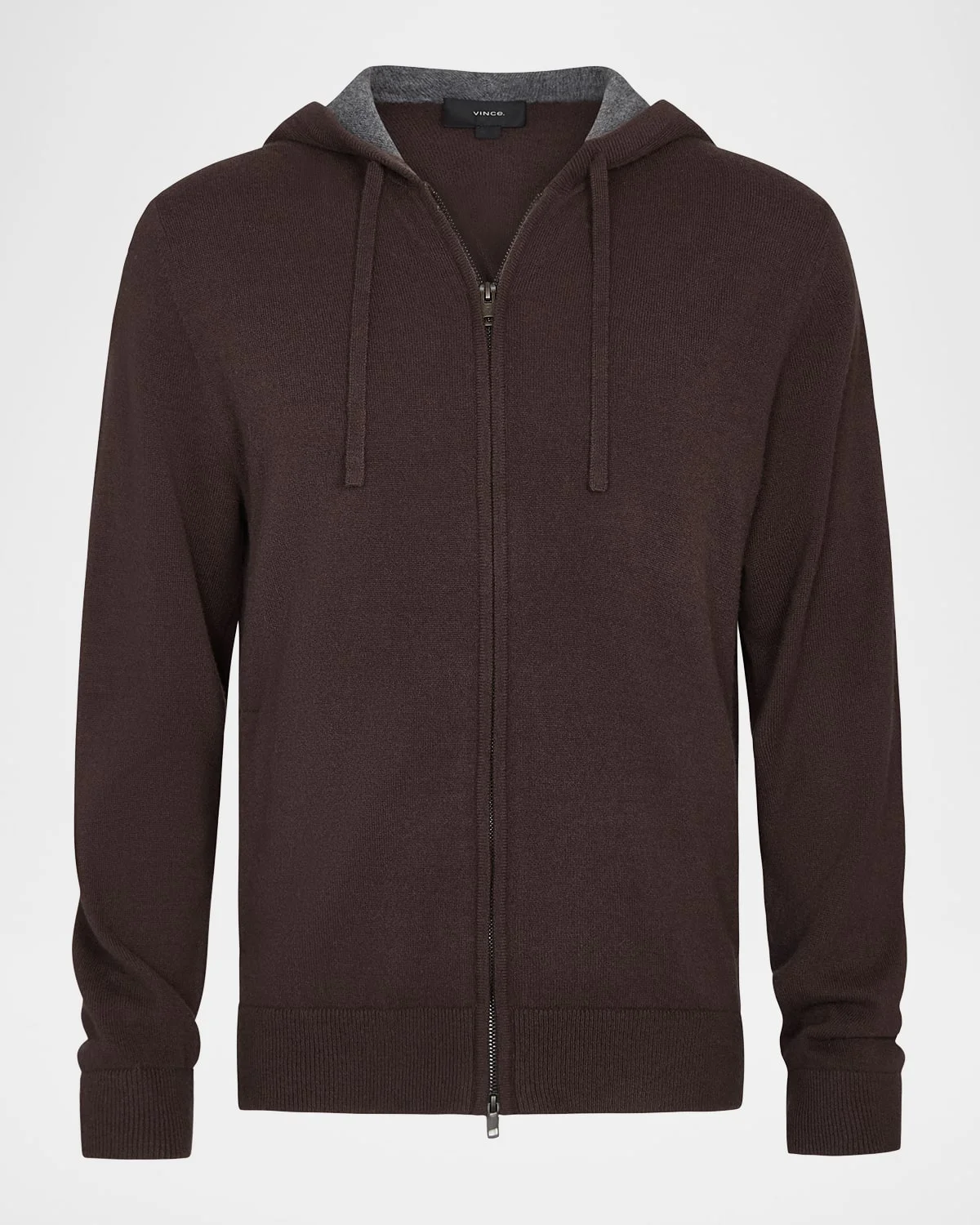 Men's Cashmere Blend Full-Zip Hoodie - 1