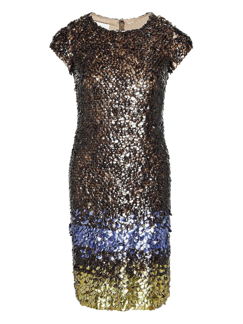 embellished short-sleeved dress 1
