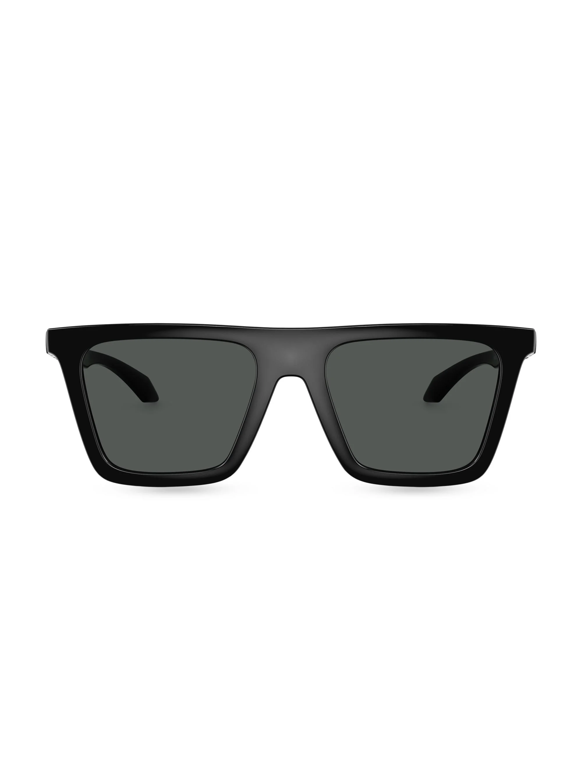 Men's 53MM Square Sunglasses - Black Dark Grey - 1