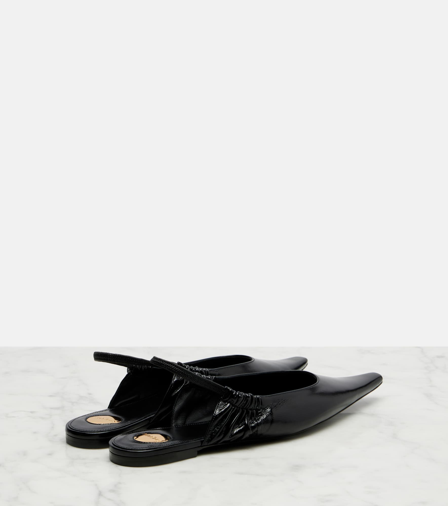 Leather slingback flats - 2