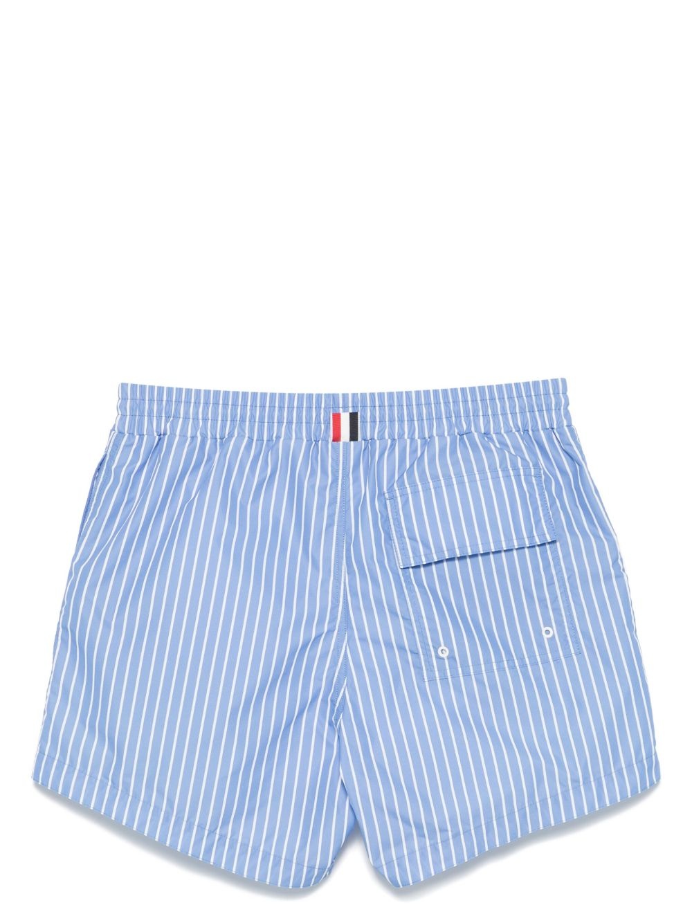pinstriped swim shorts - 2