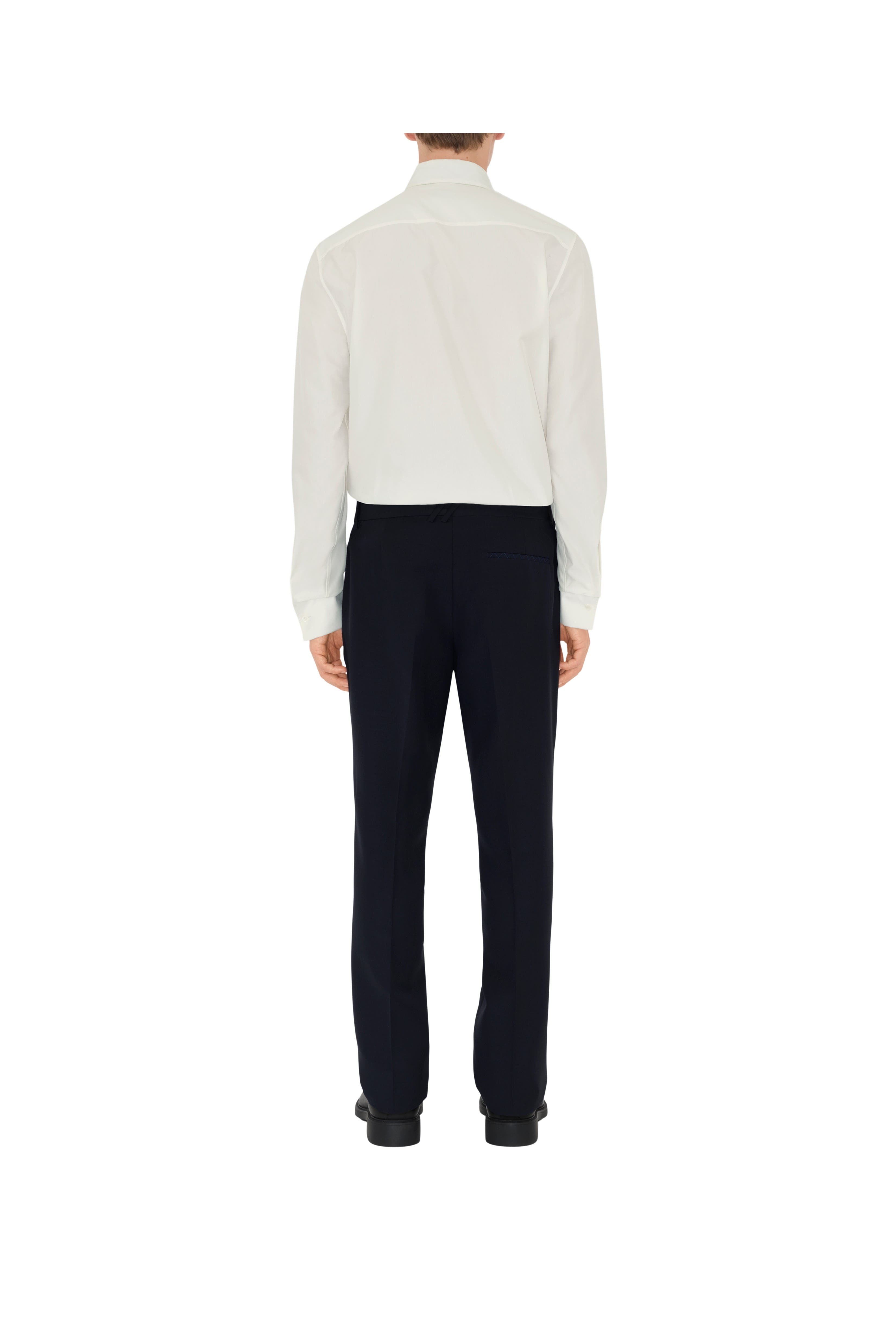 burberry Wool Mohair Tailored Trousers in Navy at Nordstrom - 4