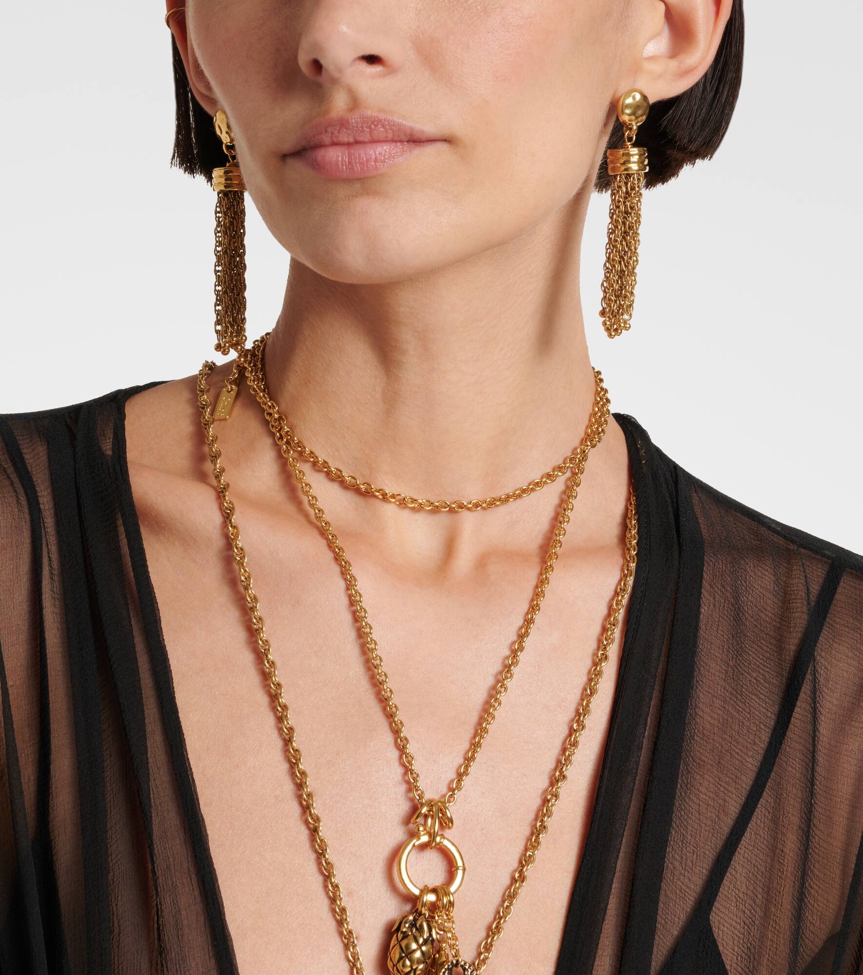 Chloé Pompoms drop earrings - 3
