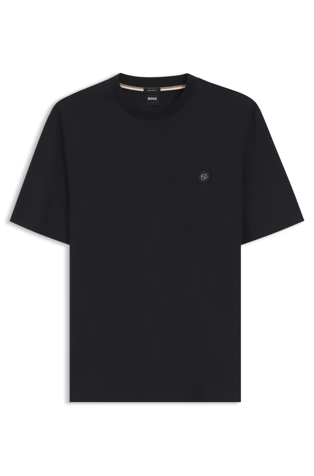 MERCERIZED-COTTON T-SHIRT WITH DOUBLE B MONOGRAM - 1